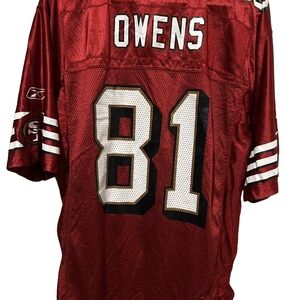 Reebok ON FIELD Official NFL SF 49ers #81 Terrell Owen 2002-2003 Size M
